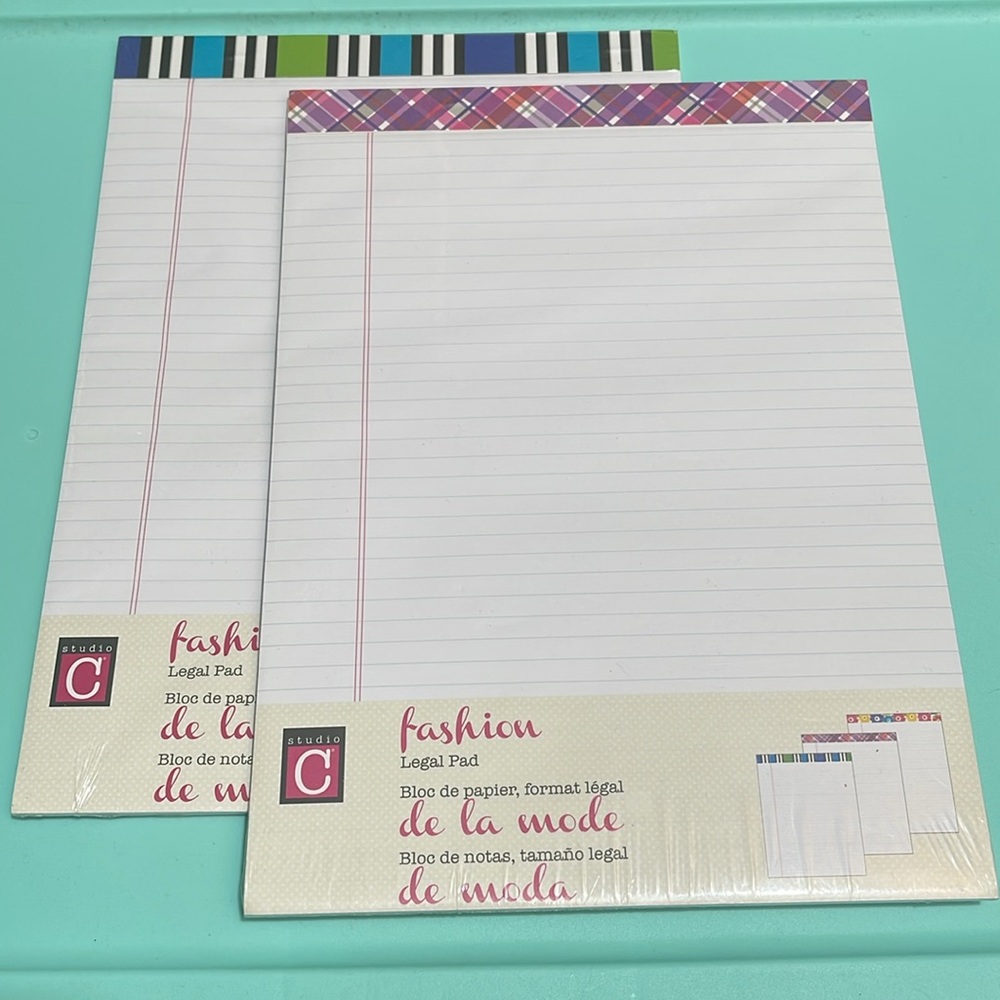 Studio C letter size legal pad 50 sheets set of 2
